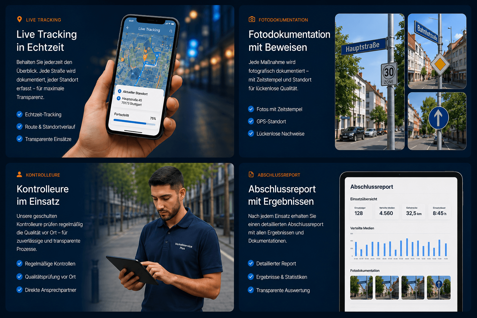 Live-Tracking-App mit GPS-Standortkontrolle